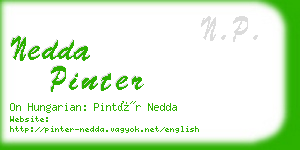 nedda pinter business card
